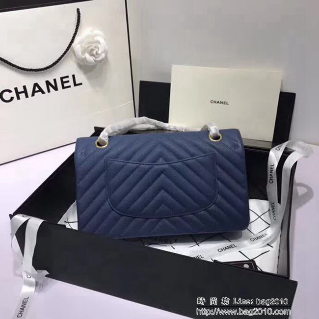 香奈兒CHANEL 升級版V線1112進口球紋皮肩背斜跨鏈條包 DSC1336